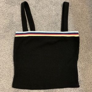 Crop top with Rainbow decal